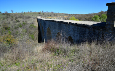 Located in Edirne, Turkey, Yedigoz Aqueduct was built by Mimar Sinan in the 16th century.