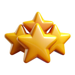 Fototapeta premium Feedback review stars 3d