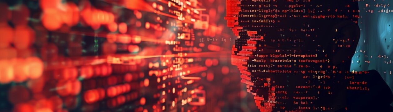 Ransomware attack representation, showing encrypted files and a demand for payment, with preventive strategies low noise