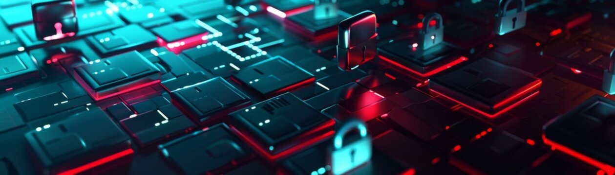 Ransomware attack representation, showing encrypted files and a demand for payment, with preventive strategies low noise