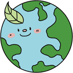Earth Day cute elements