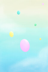 balloons in the sky 