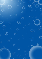 水中の泡の背景イメージ素材01_縦