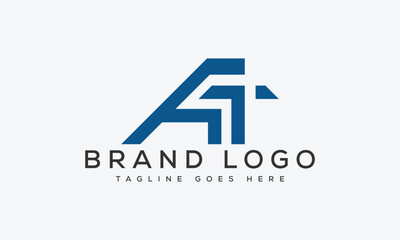 Fototapeta premium letter TA logo design vector template design for brand