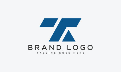 letter TA logo design vector template design for brand