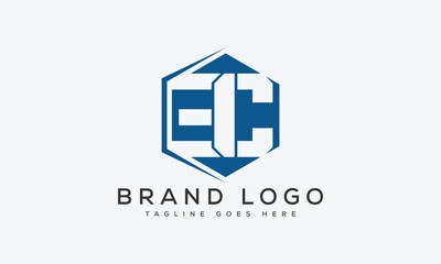 letter EC logo design vector template design for brand