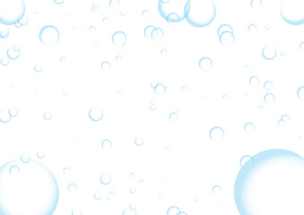水中の泡の背景イメージ素材02_横