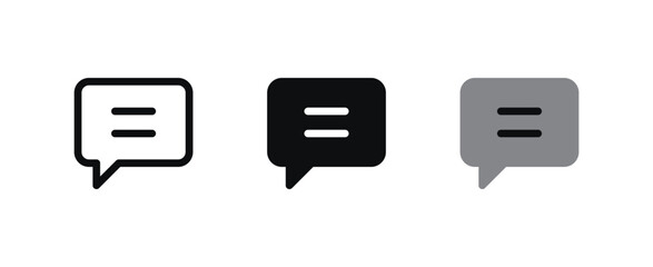 Chat Bubble Icon Set