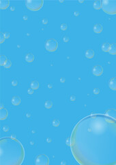 水中の泡の背景イメージ素材04_縦