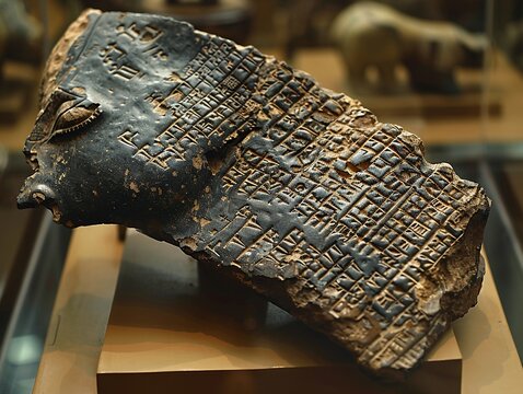 Sumerian Cuneiform Tablets Preserving the Oldest of Stories The script blurs into clay