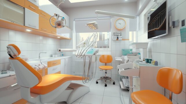 Concept of dental servicing, teeth, prosthetics. Advertising background for dentists, medical clinics.
