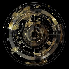 Naklejka premium Digital currency issued by central banks, visualizing the future of national digital currencies and their impact no dust