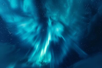 Northern Lights Spectacle in Polar Night Sky