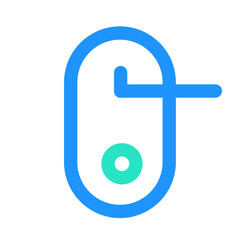 Daily household appliances blue outline icon pack