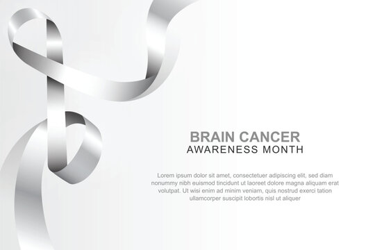 Brain Cancer Awareness Month background.