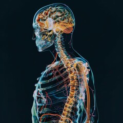 Artificial intelligence AI in diagnostic imaging, showing AI algorithms interpreting Xrays and MRIs with high accuracy hyper realistic