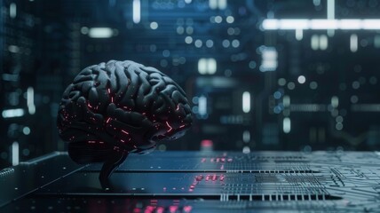 Artificial General Intelligence AGI concept, imagining an AI with humanlike reasoning and problemsolving abilities low noise