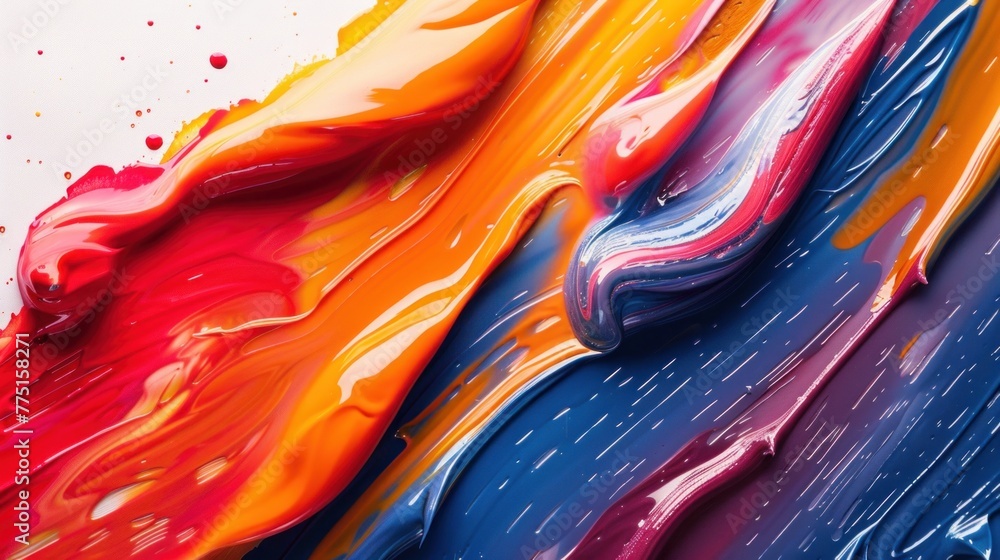 Poster fluid strokes on an empty backdrop, a blank canvas for your message.
