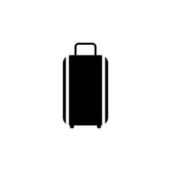 Travel Bag. Trip Handbag flat vector icon. Simple solid symbol isolated on white background