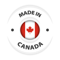 Made in Canada graphic and label.