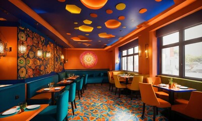 Fototapeta premium interior of a restaurant
