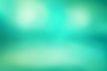 Obraz premium Abstract gradient smooth Blurred Bokeh Turquoise background image