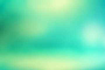 Fototapeta premium Abstract gradient smooth Blurred Bokeh Turquoise background image