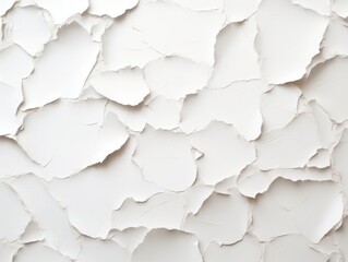 White torn plain paper pattern background - obrazy, fototapety, plakaty