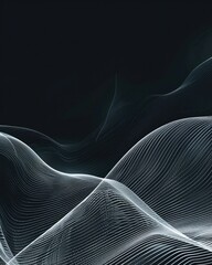 Abstract background of wavy lights