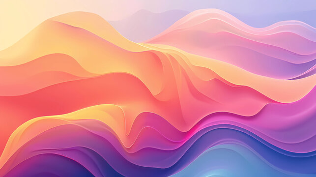 Orance and purple wavy lines background