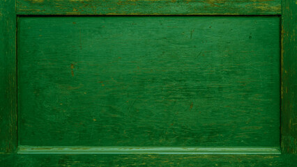 Abstract old rustic green colored painted dark grunge grain wooden timber hardwood wall or floor or...