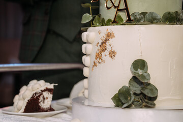 The image is of a decorated cake with frosting and decorations 6890.