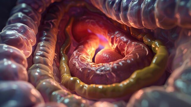 Hiatal hernia and its link to GERD, illustrated in a 3D animation, educating on causes and treatments
