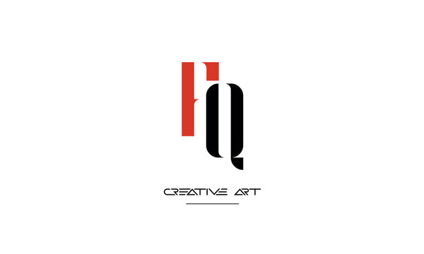 FQ, QF, F, Q abstract letters logo monogram