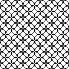Black and white seamless abstract pattern. Background and backdrop. Grayscale ornamental design.