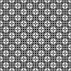 Black and white seamless abstract pattern. Background and backdrop. Grayscale ornamental design.