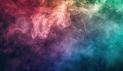 Fototapeta na wymiar Multicolored smoke on a dark background. The concept of creativity and abstraction.?