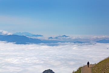Allgäu - Nebelmeer - Alpen - Berge - Nebelhorn - Wandern - Panorama