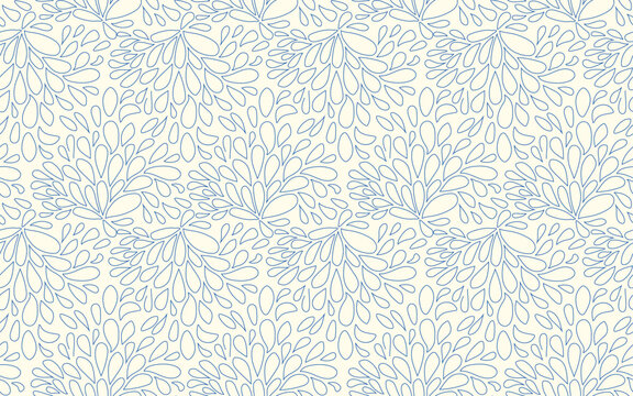 abstract shape line seamless pattern trendy outlined shapes vector texture design florals ornate decor ornamental decorative