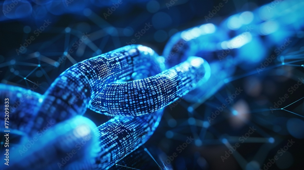 Poster blockchain technology ensuring security and trust through decentralized networks this foundation of 