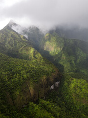 Aerial view of Waimea Canyon, Kauai, Hawaii - 775210475