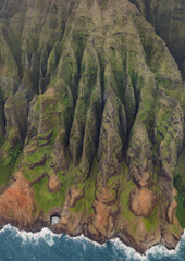 Aerial view of Na Pali Coast, Kauai Island, Hawaii - 775210640