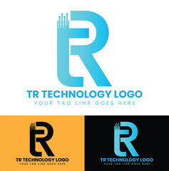 TR Technology Logo Design ,Vector Design 