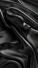 abstract total black waves wallpaper