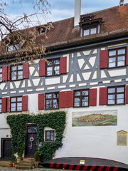 Altes Fachwerkhaus, Schönes Haus, im Fischerviertel, Ulm, Baden-Württemberg, Deutschland - 775214064
