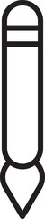 Obraz premium Paintbrush Line Icon
