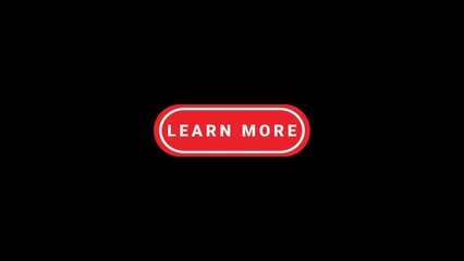 Mouse cursor clicking read learn more button with white text. 4k animation motion graphics isolated on black with alpha channel.  - Powered by Adobe
