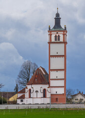 Pfarrkirche St. Martin in Lamerdingen, Ostallgäu, Schwaben, Bayern, Deutschland - 775215892