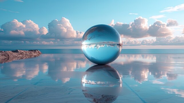 A mirror reflecting a parallel world where everything is the opposite, solid color background, 4k, ultra hd