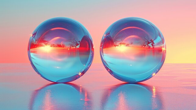 A mirror reflecting a parallel world where everything is the opposite, solid color background, 4k, ultra hd